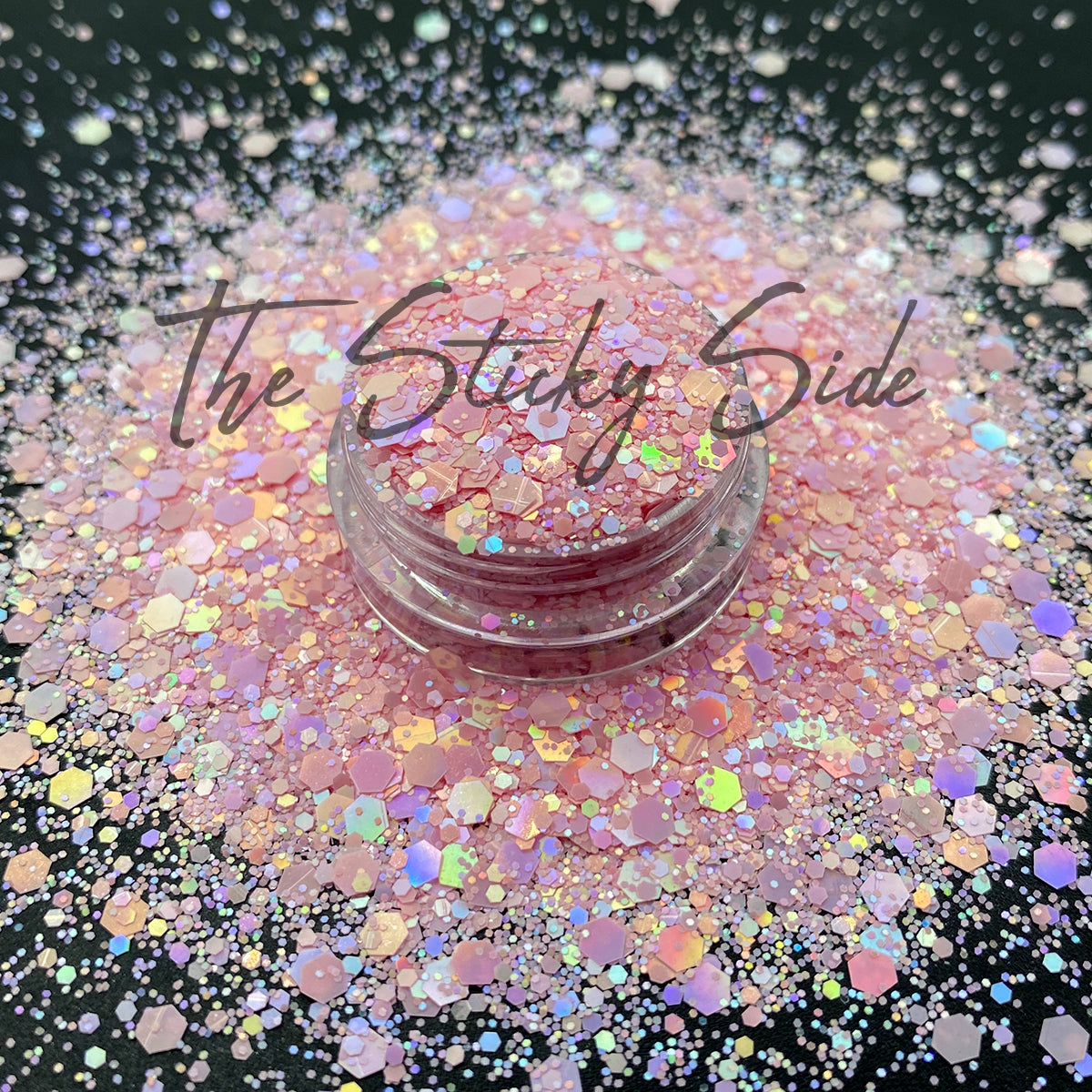 Pink Lemonade Chunky Glitter 2oz Shaker