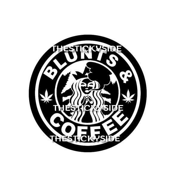 Blunts and Coffee SVG file 420 marijuana