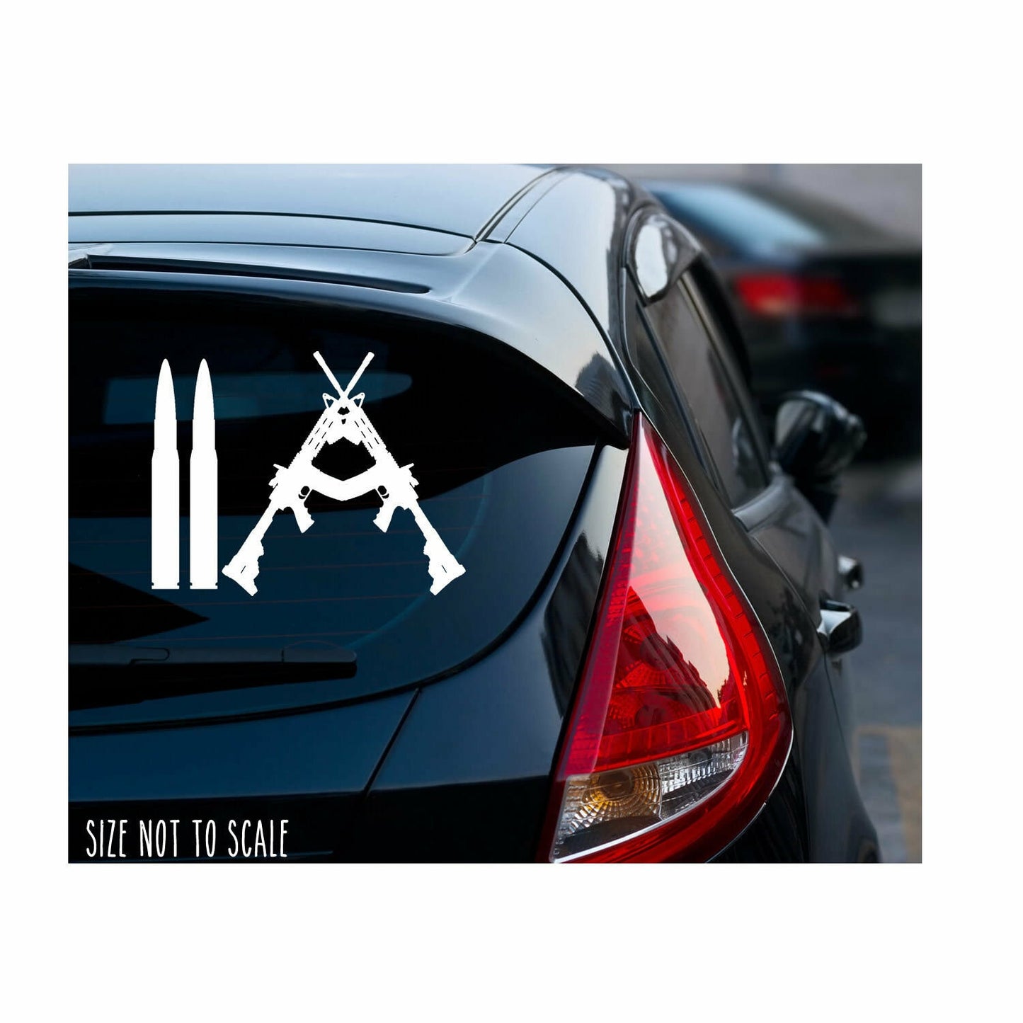 2A Bullet Ar-15 Sticker Decal - 2nd Amendment Gun Control Choose Size