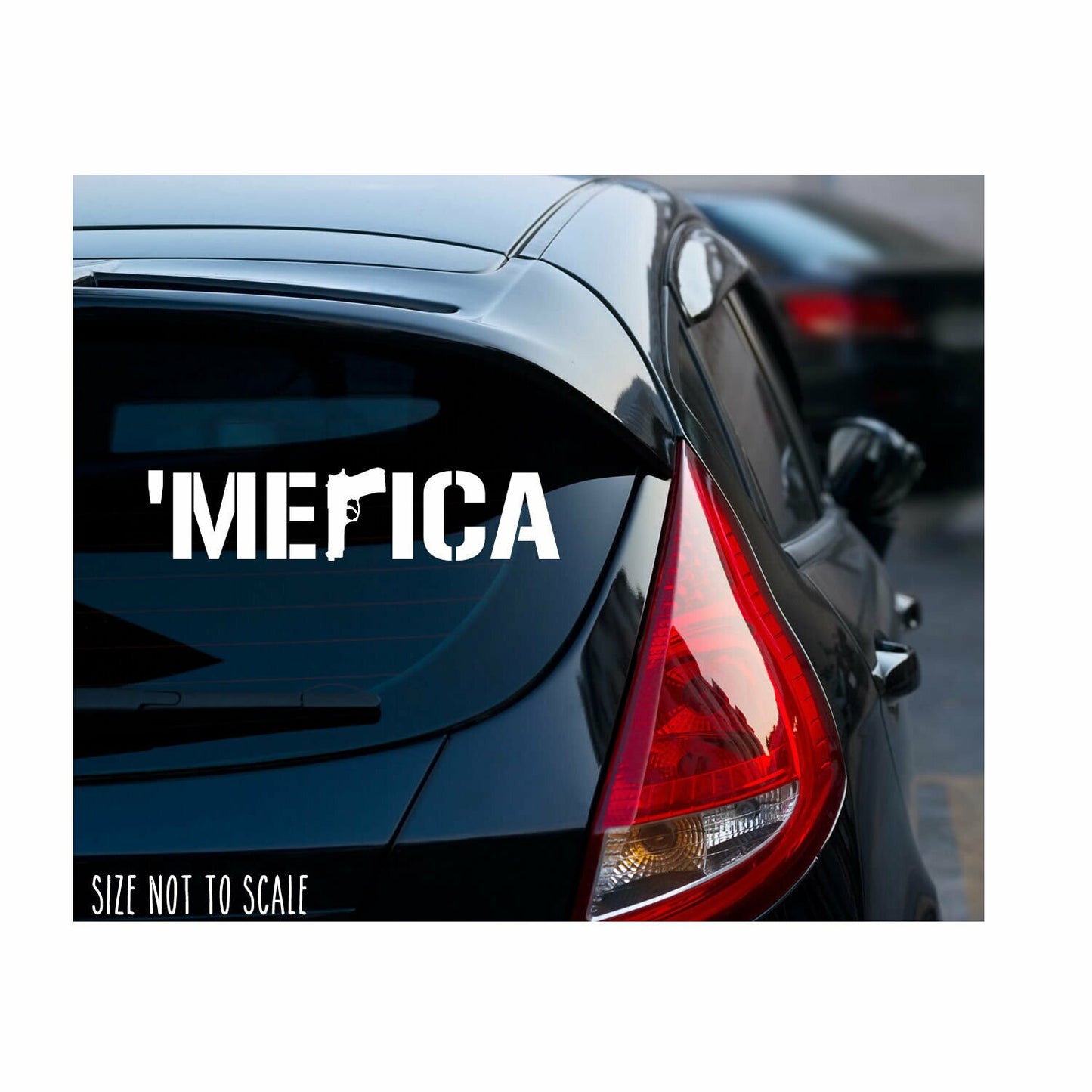 Merica Sticker Decal - 2A FCK Gun Control 2nd Amendment Choose Size!
