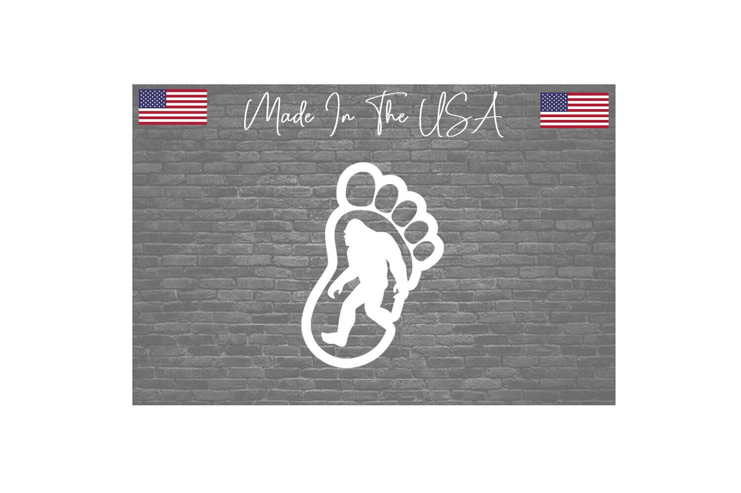 Bigfoot Foot Sasquatch Sticker Decal - funny i believe 4"