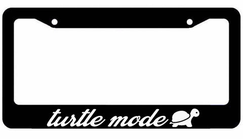 Turtle Mode License Plate Frame Lowered jdm funny low slow