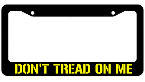 Dont tread on me License Plate Frame constitution 2nd amendment rights Gadsden freedom - The Sticky Side