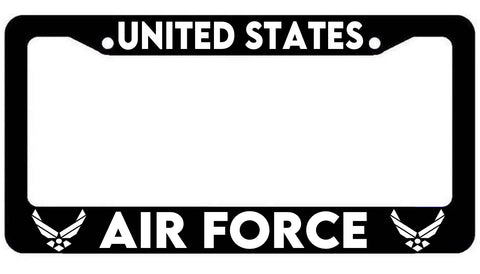 US Air Force Plate Frame - United States White Art - The Sticky Side