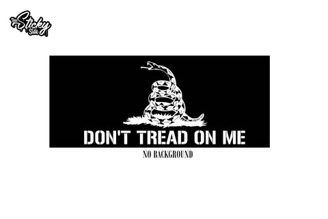 Dont tread on me decal sticker constitution 2nd amendment rights Gadsden freedom - The Sticky Side