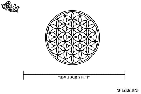 Flower Of Life Sticker Decal - Sacred Geometry - 7.5&quot;