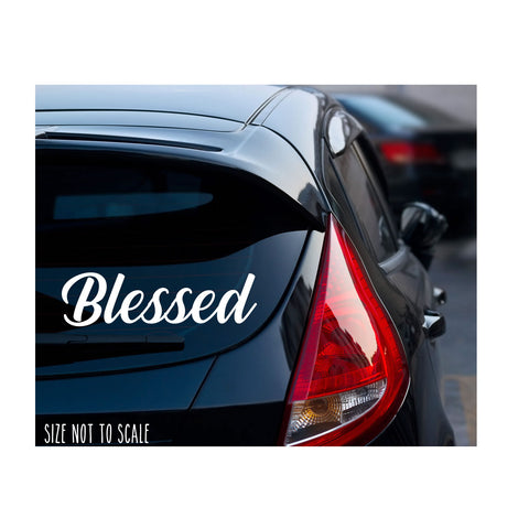 Blessed sticker decal shift racing JDM Funny drift car window 8&quot; #2