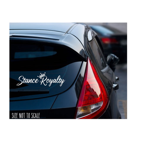 Stance Royalty sticker funny JDM Drift car window - Choose Size & Color