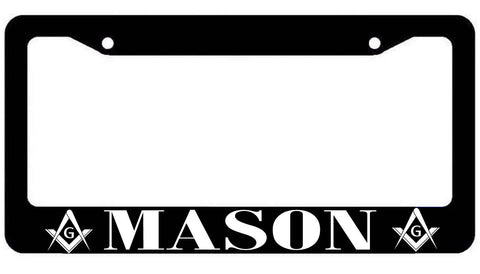 Mason License Plate Frame - Masonic Compass plate Cover