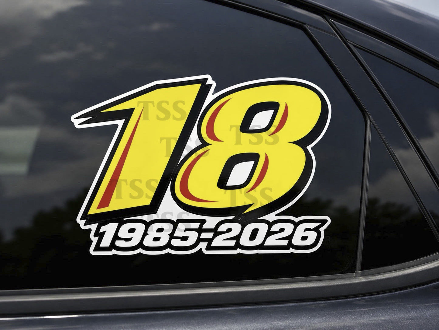Kyle Busch #18 Sticker Decal NASCAR Racing 4” Memorial