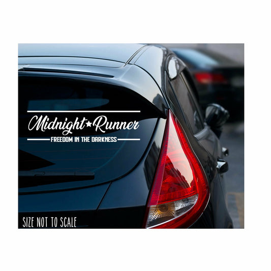 Midnight Runner Sticker Decal - Drift Lowered Low JDM Japanese KDM 16"