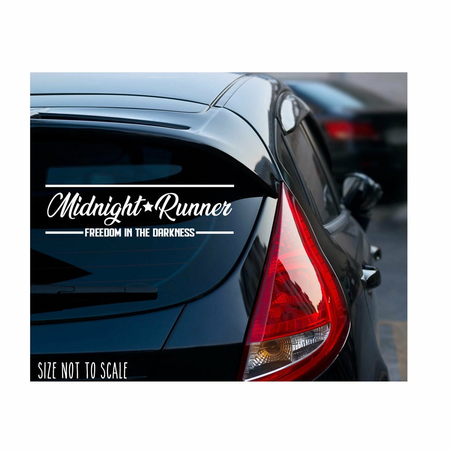 Midnight Runner Sticker Decal - Drift Lowered Low JDM Japanese KDM 8"