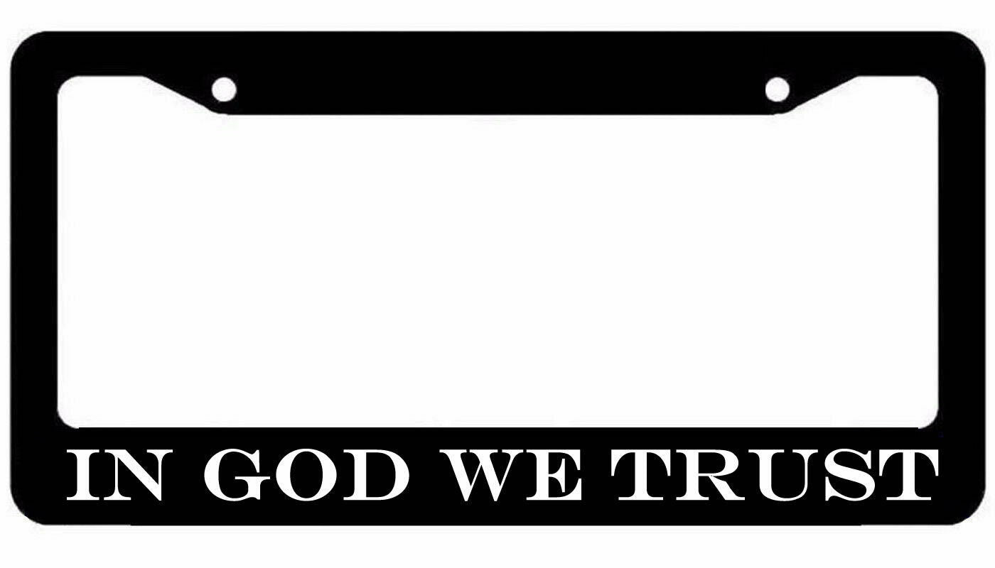 In God We Trust License Plate Frame - 2A Second Amendment