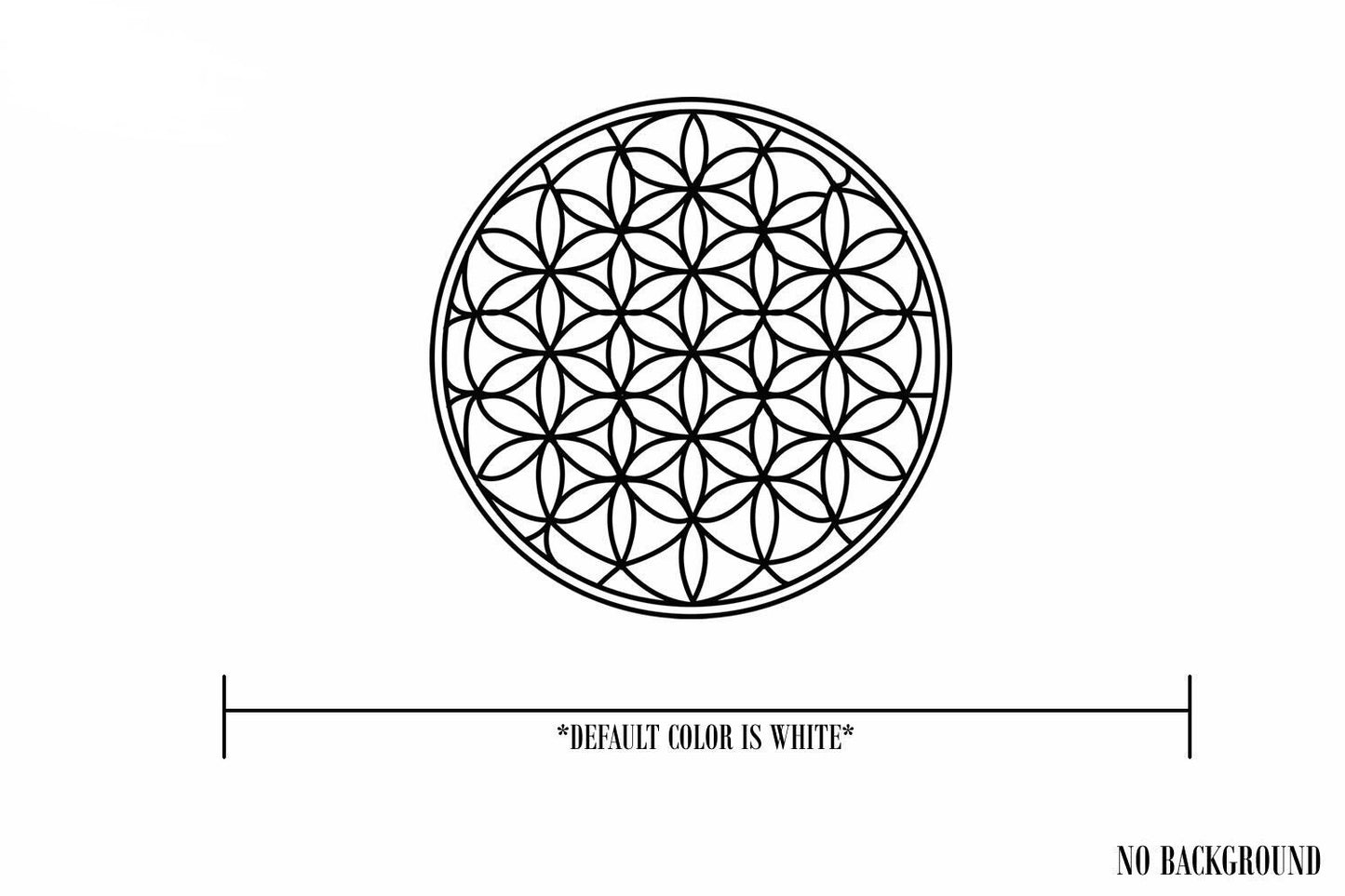 Flower of Life Sticker Decal - Sacred Geometry - 7.5"