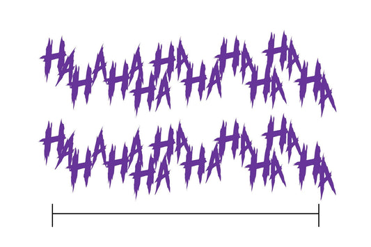 2x Joker Hahaha Serious Evil Body Windshield Car Sticker Decal 16" purple