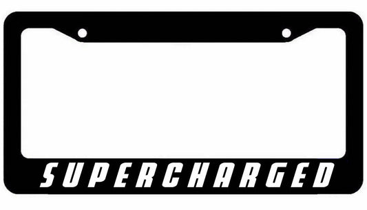 Supercharged License Plate Frame -JDM Super Charged Turbo