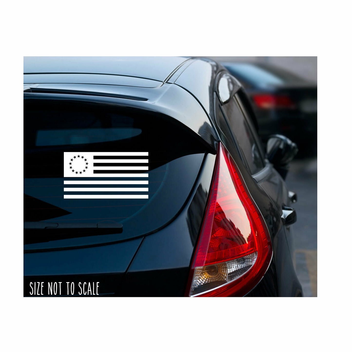 Betsy Ross Sticker Decal - 2A USA FLAG Choose Size & Color