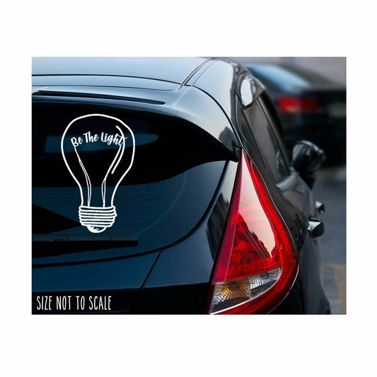 Be The Light Laptop Sicker Decal Auto Bumper Christian Religious Bible 5"