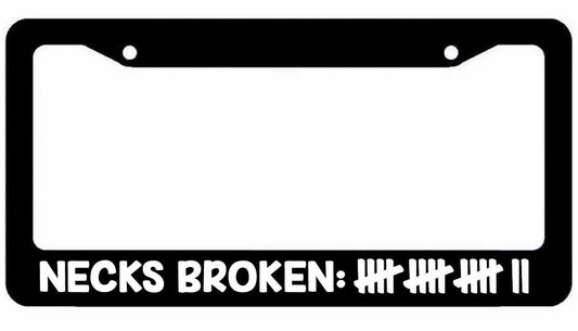 necks broken License Plate Frame - JDM Cover Funny Neck Breaker KDM Car Truck