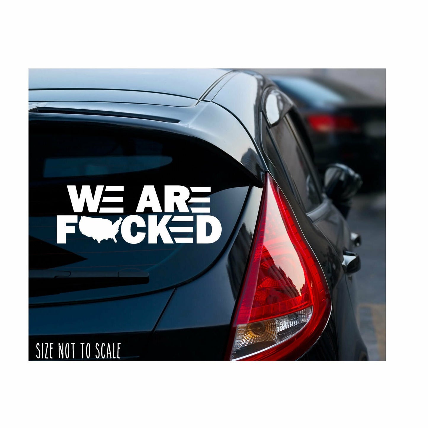 We Are F**ked - Funny Joe Biden Decal Sticker - Choose Size & Color