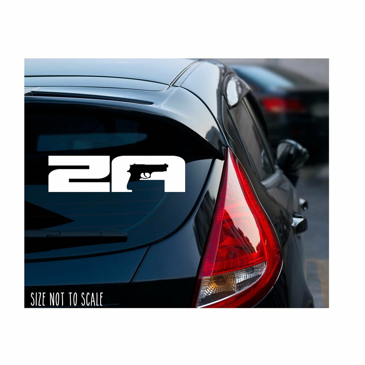 2A Sticker Decal - 2nd Amendment Gun Control Choose Size