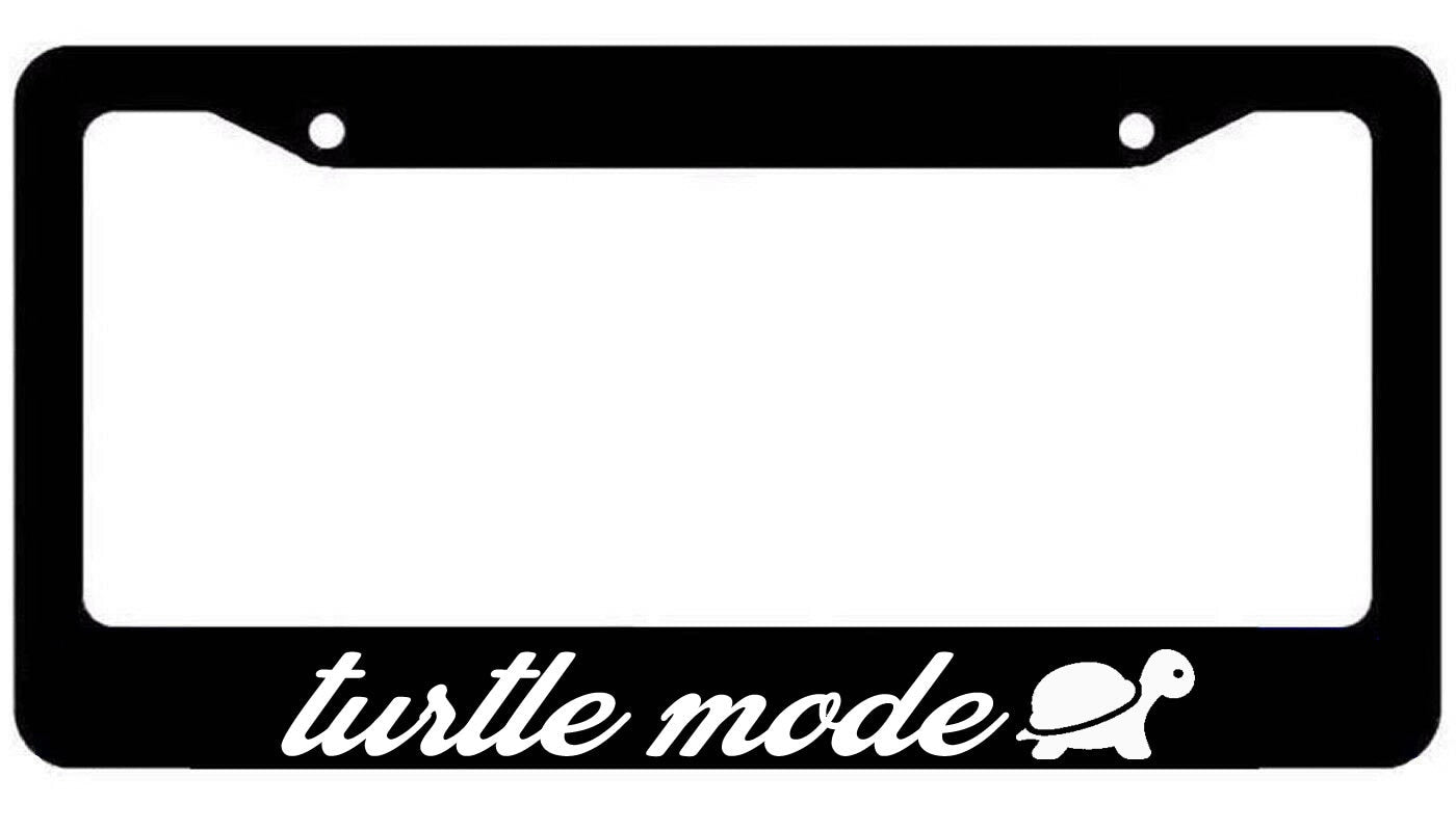 Turtle Mode Hella Slow License Plate Frame Lowered jdm funny low slow