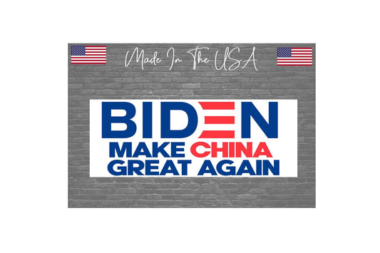 Make China Great Again Sticker Decal Anti-Biden Bumper Sticker 8" Funny