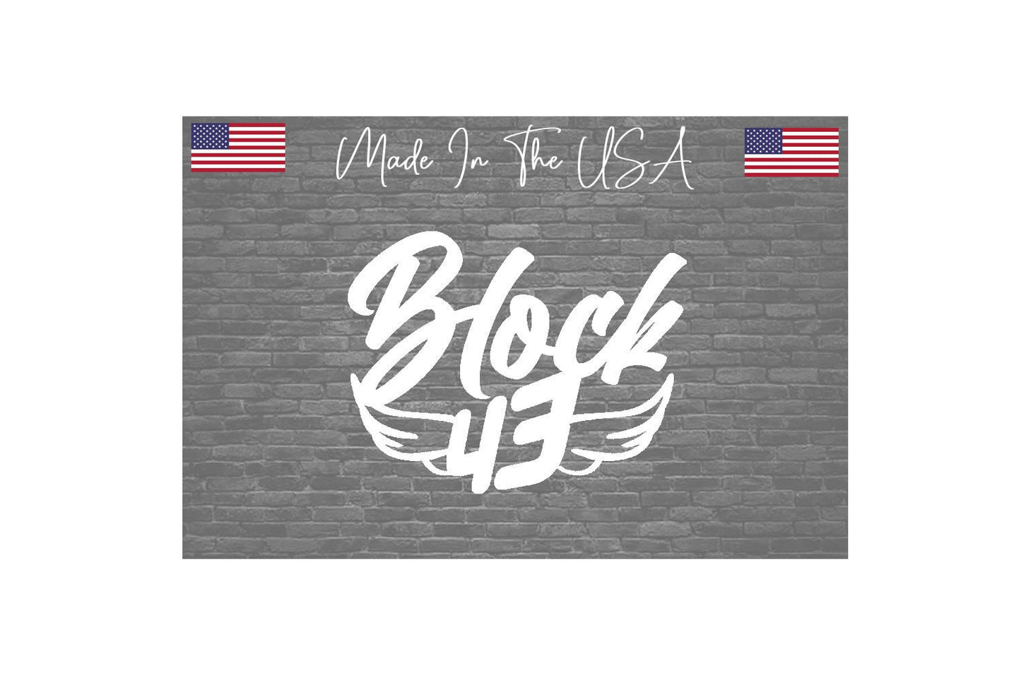 Ken Block 43 Wings Signature Sticker Decal - 4" #wings