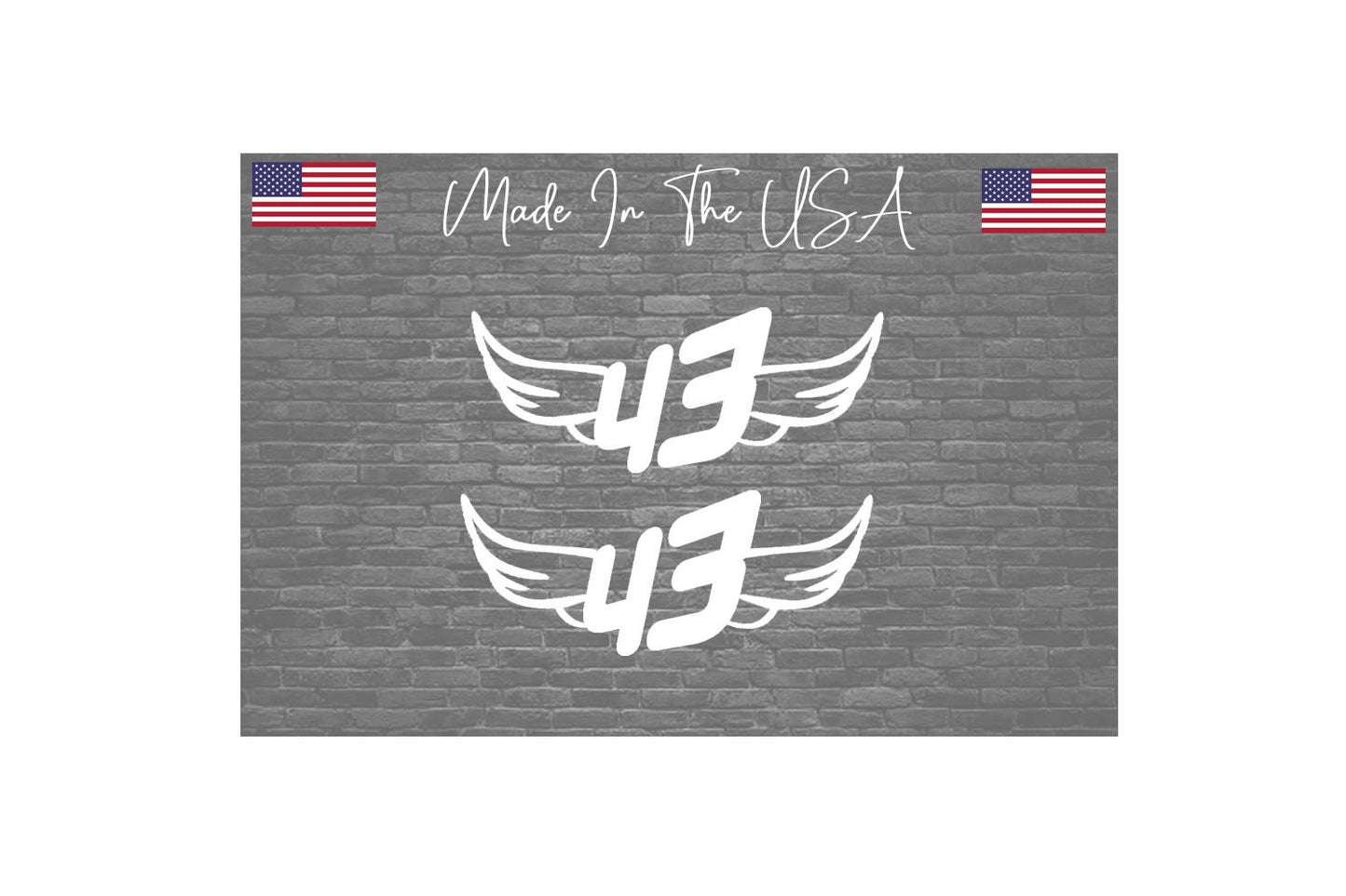 x2 43 Wings Ken Block Sticker Decal - 4.5" #wings