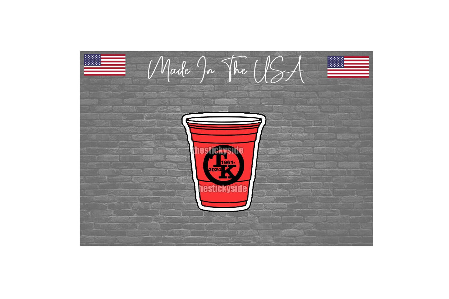 Toby Keith Sticker Decal Legend Music Laptop Car Truck SUV 4" Red Solo White