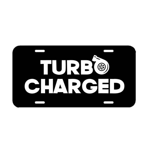 Turbo Charged Front License Plate Frame Car truck SUV JDM Turbo