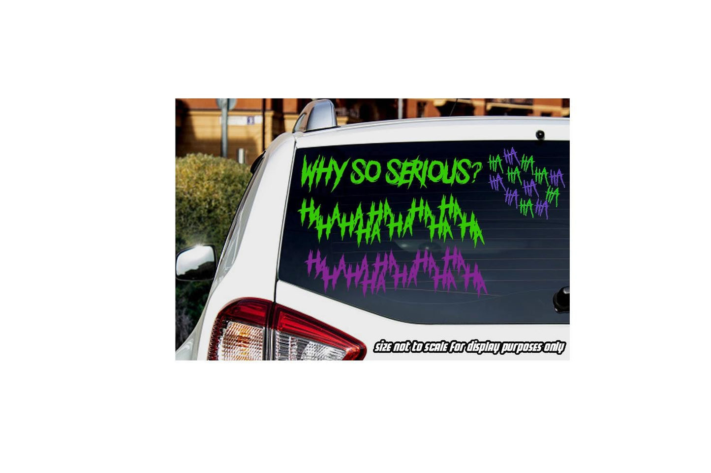 Joker 4 Pack Sticker Decal - Joker Art Why So Serious Car truck SUV Lot