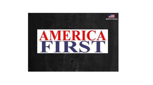America First Bumper Sticker Trump 2024 MAGA Car truck SUV 8"