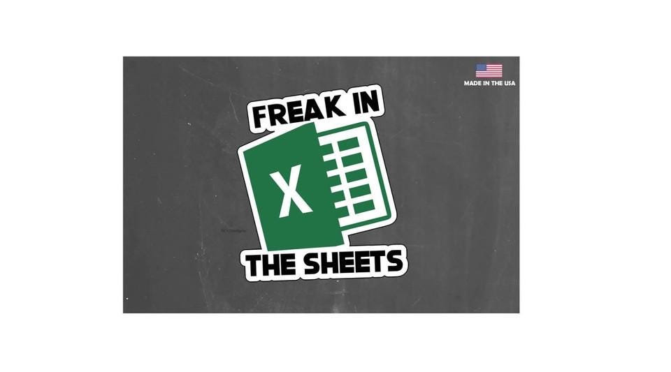 Freak In the sheets Sticker Decal For Car truck SUV funny 4"