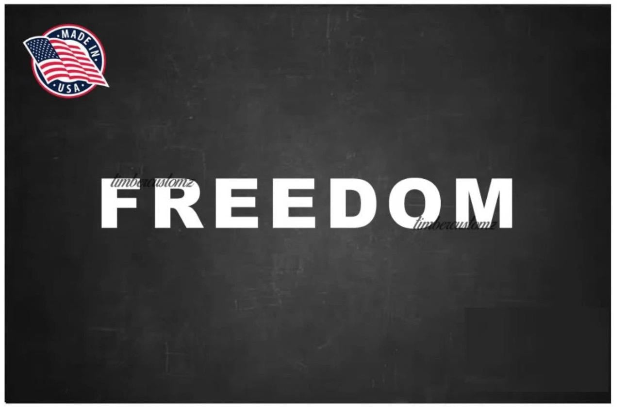 Charlie Kirk Freedom Sticker Decal 1993-2025 True American Hero 7"